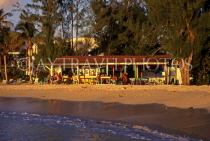 ANTIGUA, Jolly Beach, beach bar and tourists, ANT798JPL