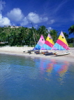 ANTIGUA, Mamora Bay Beach with sunfish sailboats, St James Club beach, ANT677JPL