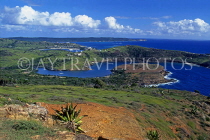 ANTIGUA, Mamora Bay and coast, view from Shriley Heights, ANT822JPL