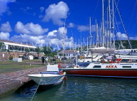 ANTIGUA, Nelson's Dockyard, historic buildings and moored yachts, ANT633JPLA