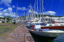 ANTIGUA, Nelson's Dockyard, historic buildings and moored yachts, ANT833JPL