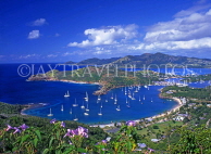 ANTIGUA, Nelson's Dockyard and English Harbour, view from Shirley Heights, ANT616JPL