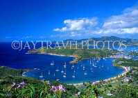 ANTIGUA, Nelson's Dockyard and English Harbour, view from Shirley Heights, ANT617JPL