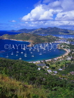 ANTIGUA, Nelson's Dockyard and English Harbour, view from Shirley Heights, ANT622JPL