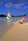 ANTIGUA, beach and sunfish sailboats, ANT752JPL