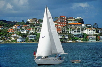 AUSTRALIA, New South Wales, SYDNEY, Watson Bay, and sailboat, AUS676JPL