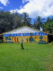 AUSTRALIA, Northern Territory, Darwin, TIWI ISLANDS (Bathurst), Aboroginal Art on school building, AUS293JPL