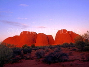 AUSTRALIA, Northern Territory, Uluru-Kata Tjuta National Park, THE OLGAS (Kata Tjuta), evening,  AUS1224JPL