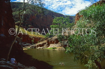 AUSTRALIA, Northern Territory, West MacDonald Nat Park, Ormiston Gorge, waterhole, AUS458JPL