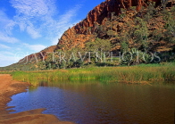 AUSTRALIA, Northern Territory, West MacDonnell Nat Park, GLEN HELEN GORGE and Fink River, AUS266JPL