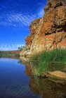 AUSTRALIA, Northern Territory, West MacDonnell Nat Park, GLEN HELEN GORGE and Fink River, AUS476JPL