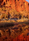 AUSTRALIA, Northern Territory, West MacDonnell Nat Park, GLEN HELEN GORGE and Finke River reflection, AUS271JPL