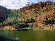 AUSTRALIA, Northern Territory, West MacDonnell Nat Park, Ormiston Gorge, waterhole, AUS289JPL