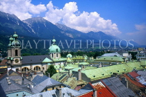 AUSTRIA, Innsbruck, city view from City Tower, AST102JPL