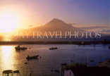 AZORES, Pico Island, dawn view from Faial Island, AZ401JPL
