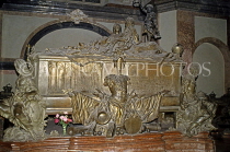 Austria, VIENNA, Imperial Burial Vaults, casket of Maria Theresa and husband Francis, VIE463JPL