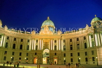 Austria, VIENNA, Imperial Palace (Hofburg), night view, VIE364JPL
