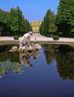 Austria, VIENNA, Schonbrunn Palace and gardens, pond with stone figure, VIE261JPL
