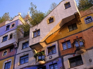 Austria, VIENNA, artist and architect Hundertwasser's work, Hundertwasser houses, VIE253JPL