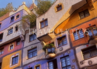 Austria, VIENNA, artist and architect Hundertwasser's work, Hundertwasser houses, VIE254JPL