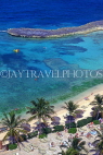 BAHAMAS, Paradise Island, beach, coconut palms and sunbeds, BAH254JPL