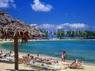 BAHAMAS, Paradise Island, beach and sunbathers, BAH359JPL