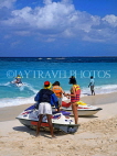 BAHAMAS, Paradise Island, beach with tourists and water scooters, BAH379JPL
