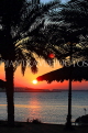 BAHRAIN, Al Jasra, sunset, view from seafront house terrace, BHR1756JPL
