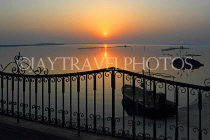 BAHRAIN, Al Jasra, sunset, view from seafront house terrace, BHR2552JPL