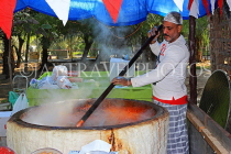 BAHRAIN, Budaiya, Farmers' Market, cook making Halwa (traditional sweet), BHR2320JPL