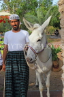 BAHRAIN, Budaiya, Farmers' Market, man with donkey, BHR2091JPL