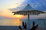 BAHRAIN, Budaiya, beach, sunset, people enjoying the seaside, BHR1437JPL