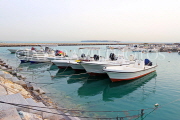 BAHRAIN, Budaiya, seafront, 59th Avenue breakwater, harbour and boats, BHR1416JPL