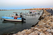 BAHRAIN, Budaiya, seafront, 59th Avenue breakwater, harbour and boats, BHR2098JPL