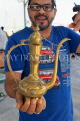 BAHRAIN, Isa Town Market (souk), flea market, antique brass teapot, BHR675JPL