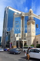 BAHRAIN, Manama, Al Yateem Mosque, minaret, and street scene, BHR1728JPL