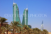 BAHRAIN, Manama, Bahrain Financial Harbour towers, World Trade Centre (right), BHR205JPL
