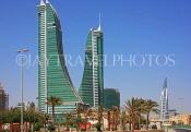BAHRAIN, Manama, Bahrain Financial Harbour towers, World Trade Centre (right), BHR351JPL