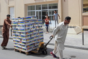 BAHRAIN, Manama, Central Market, trolley transporting goods, BHR1312JPL