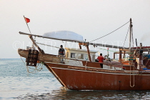 BAHRAIN, Manama, Financial Harbour area, traditional fishing boat (dhow), BHR752JPL