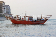 BAHRAIN, Manama, Financial Harbour area, traditional fishing boat (dhow), BHR766JPL