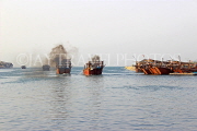 BAHRAIN, Manama, Financial Harbour area, traditional fishing boats (dhows), BHR739JPL