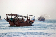 BAHRAIN, Manama, Financial Harbour area, traditional fishing boats (dhows), BHR740JPL