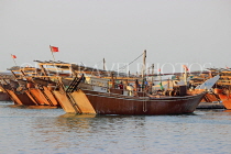 BAHRAIN, Manama, Financial Harbour area, traditional fishing boats (dhows), BHR743JPL