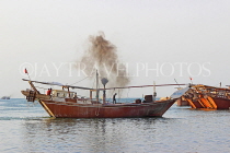 BAHRAIN, Manama, Financial Harbour area, traditional fishing boats (dhows), BHR747JPL