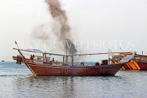 BAHRAIN, Manama, Financial Harbour area, traditional fishing boats (dhows), BHR748JPL