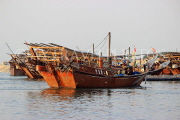 BAHRAIN, Manama, Financial Harbour area, traditional fishing boats (dhows), BHR749JPL