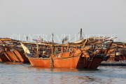 BAHRAIN, Manama, Financial Harbour area, traditional fishing boats (dhows), BHR755JPL