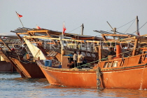 BAHRAIN, Manama, Financial Harbour area, traditional fishing boats (dhows), BHR756JPL
