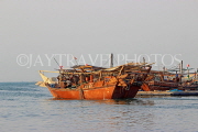 BAHRAIN, Manama, Financial Harbour area, traditional fishing boats (dhows), BHR757JPL